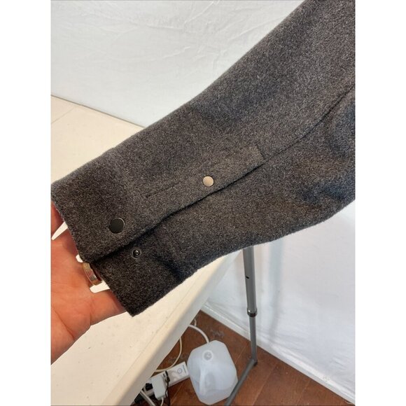 SmartWool Anchor Line‎ Full Zip Jacket Coat Gray Wool Blend Pockets Mens M - Picture 3 of 10